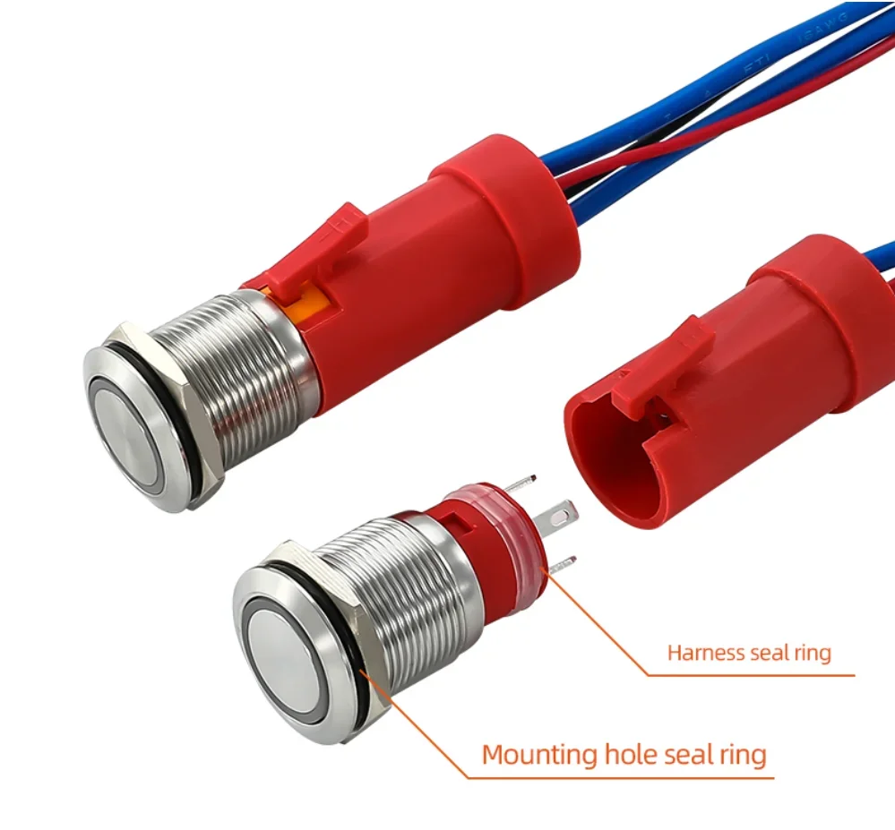 Waterproof Metal Push Button Switch 20A 316L Stainless Steel for Durable Electrical Control