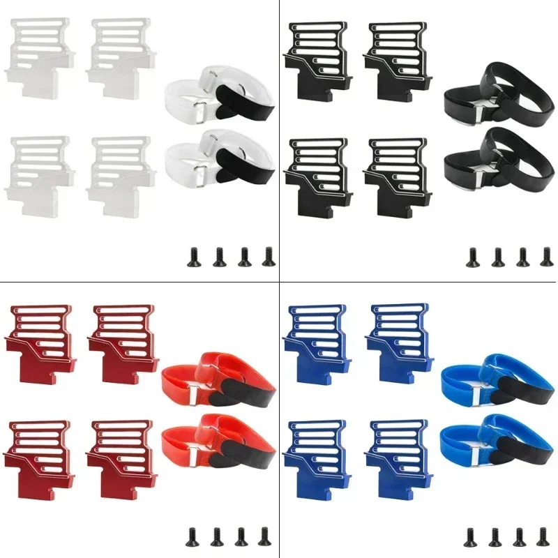 Metal Battery Holder hook and loop straps XRT126M06 Aluminum Battery For Trxs 1/6 4WD XTR 8S RC Car