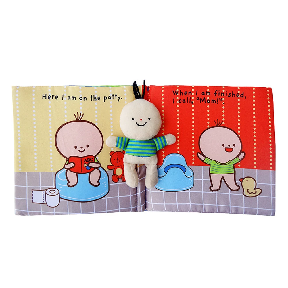 

Washing Cloth Book Non-toxic Fabric Baby Tear-resistant Educational Toys Infant Learning Sensory Skills