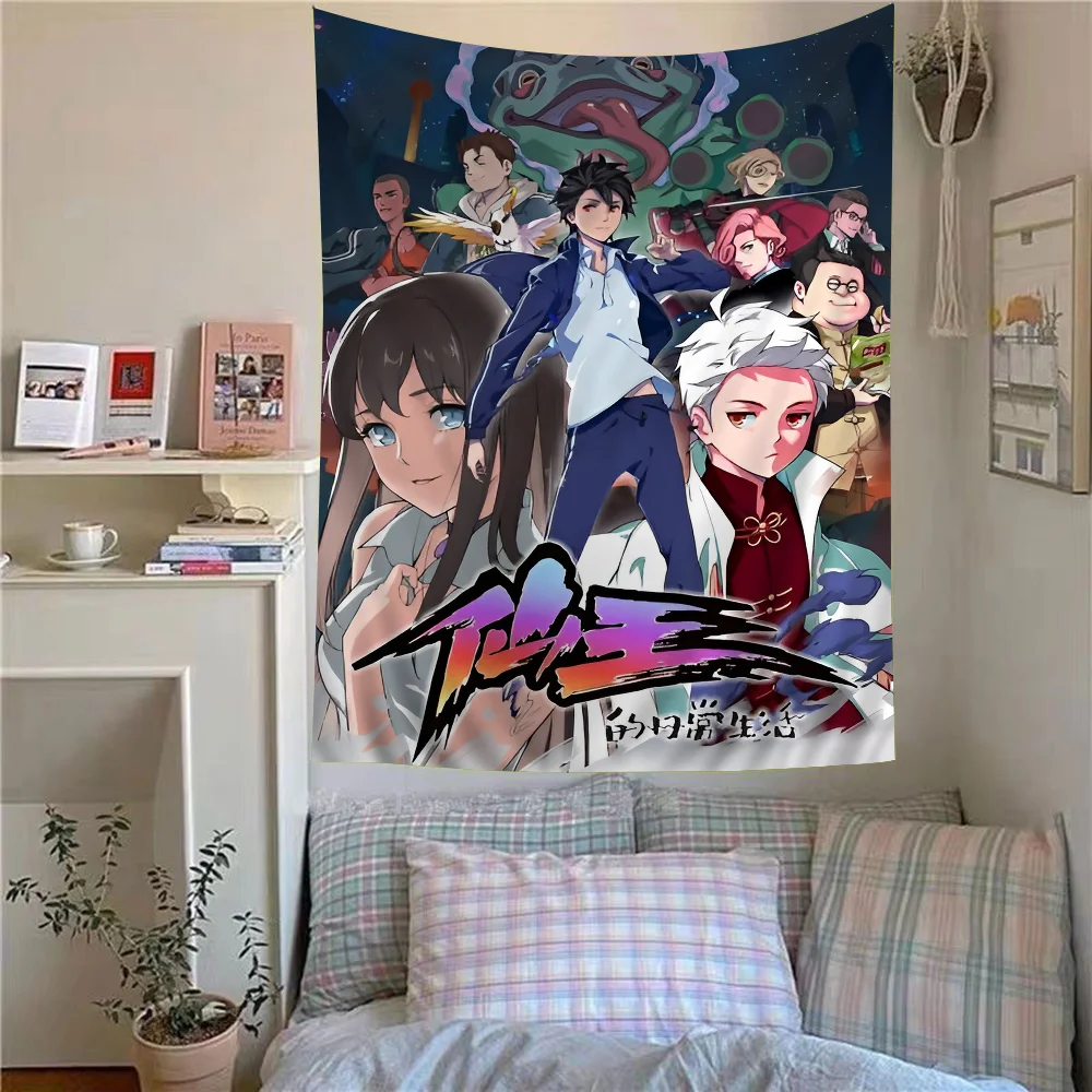 

Anime The Daily Life Of The Immortal King Hippie Wall Hanging Tapestries For Living Room Home Dorm Decor Art Home Decor