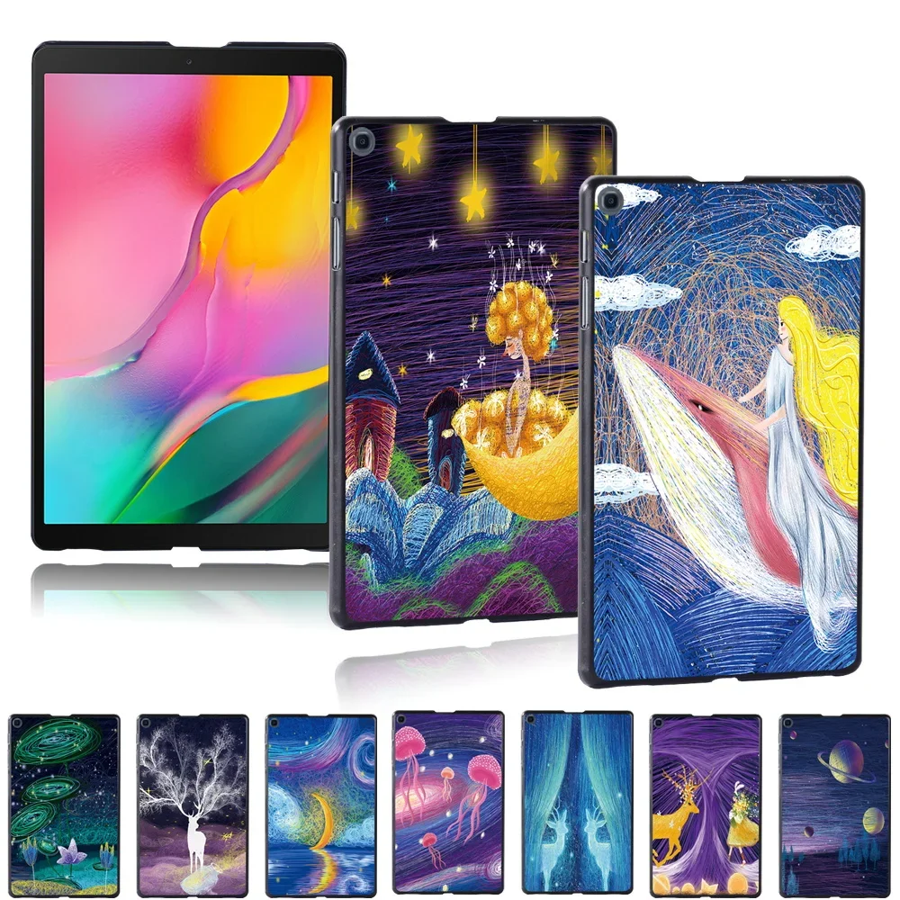 

Tablet Case for Samsung Tab A7 10.4"/A7 Lite 8.7"/S7 11"/S6 Lite 10.4"/A 8.0" 10.1" 10.5" Paint Print Ultra Thin Hard Back Shell