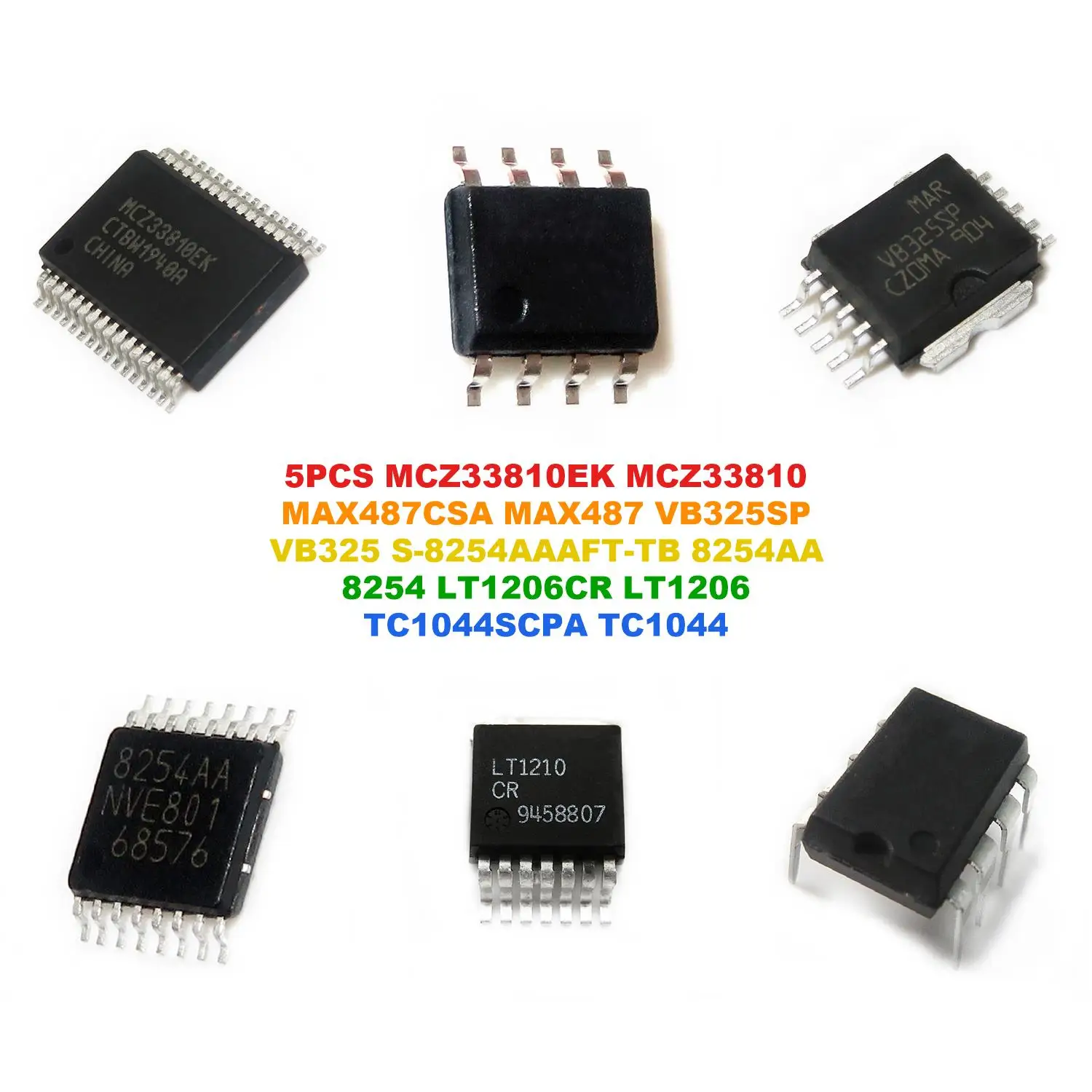 MCZ33810EK MCZ33810 MAX487CSA MAX487 VB325SP VB325 S-8254AAAFT-TB 8254AA 8254 LT1206CR LT1206 TC1044SCPA TC1044