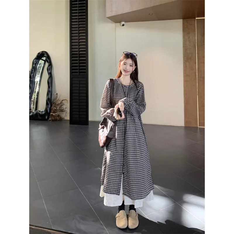 فساتين نسائية شابة صيفية من الكتان مكشكشة وخصر منخفض ومناسبة بشكل منتظم للنزهات على الطراز الرعوي للغابات قابلة للتنفس ولطيفة وناعمة