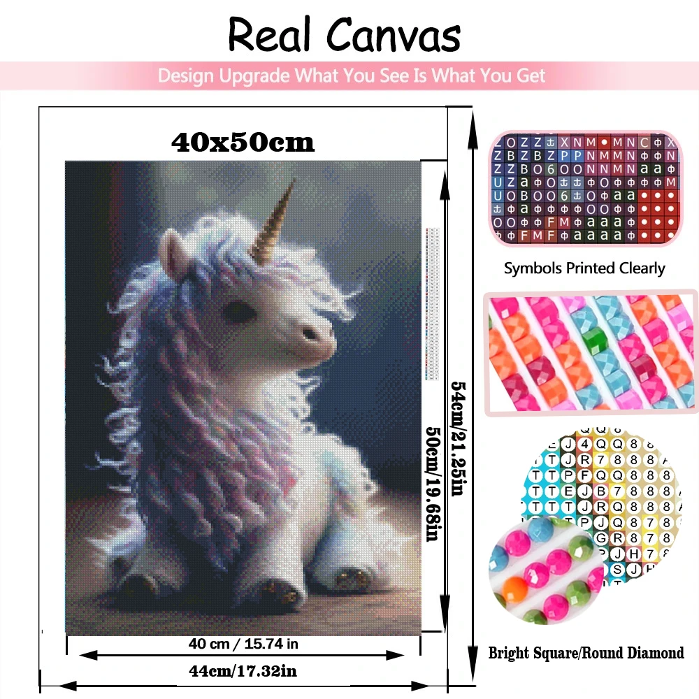 Mysterious fairy unicorn 5D DIY Diamond Painting Fantasy Animals Cross Stitch Kit Embroidery Abstract Mosaic Home Decor Gift