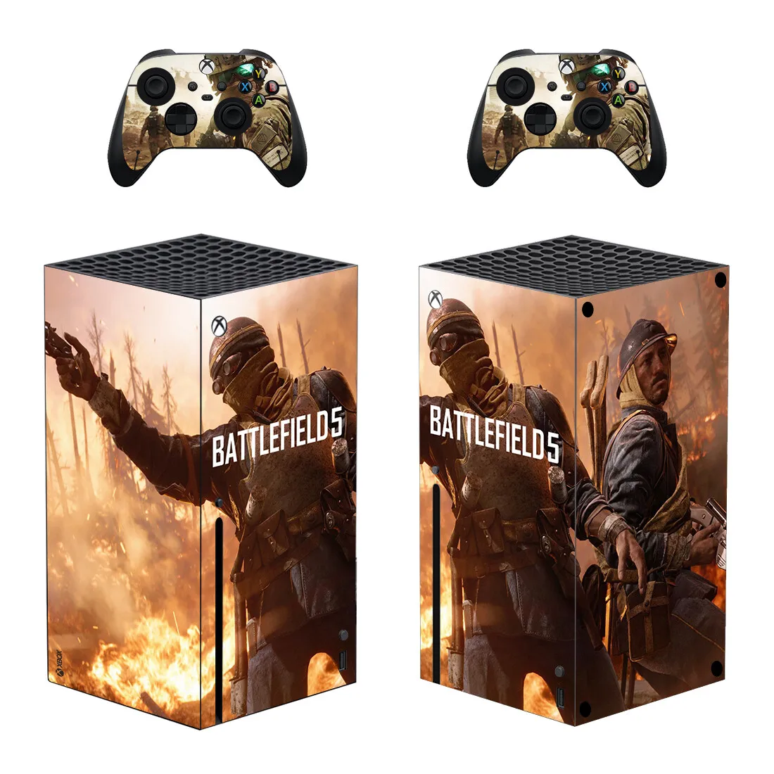 Battlefield Style Xbox Series X Skin Sticker for Console & 2 Controllers Decal Vinyl Protective Skins Style 1