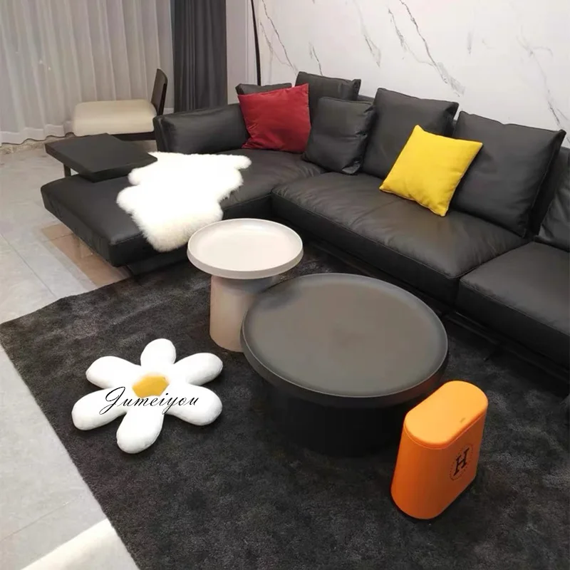 Nordic Metal Coffee Table Creative Small Apartment Living Room Iron Small Round Table Simple Sofa Side Table Dropshipping