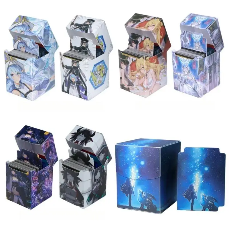 Yu-Gi-Oh Card Case El Shaddoll Construct Sky Striker Ace Labrynth Diy Plastics Storage Box Action Toy Figures Game Collection