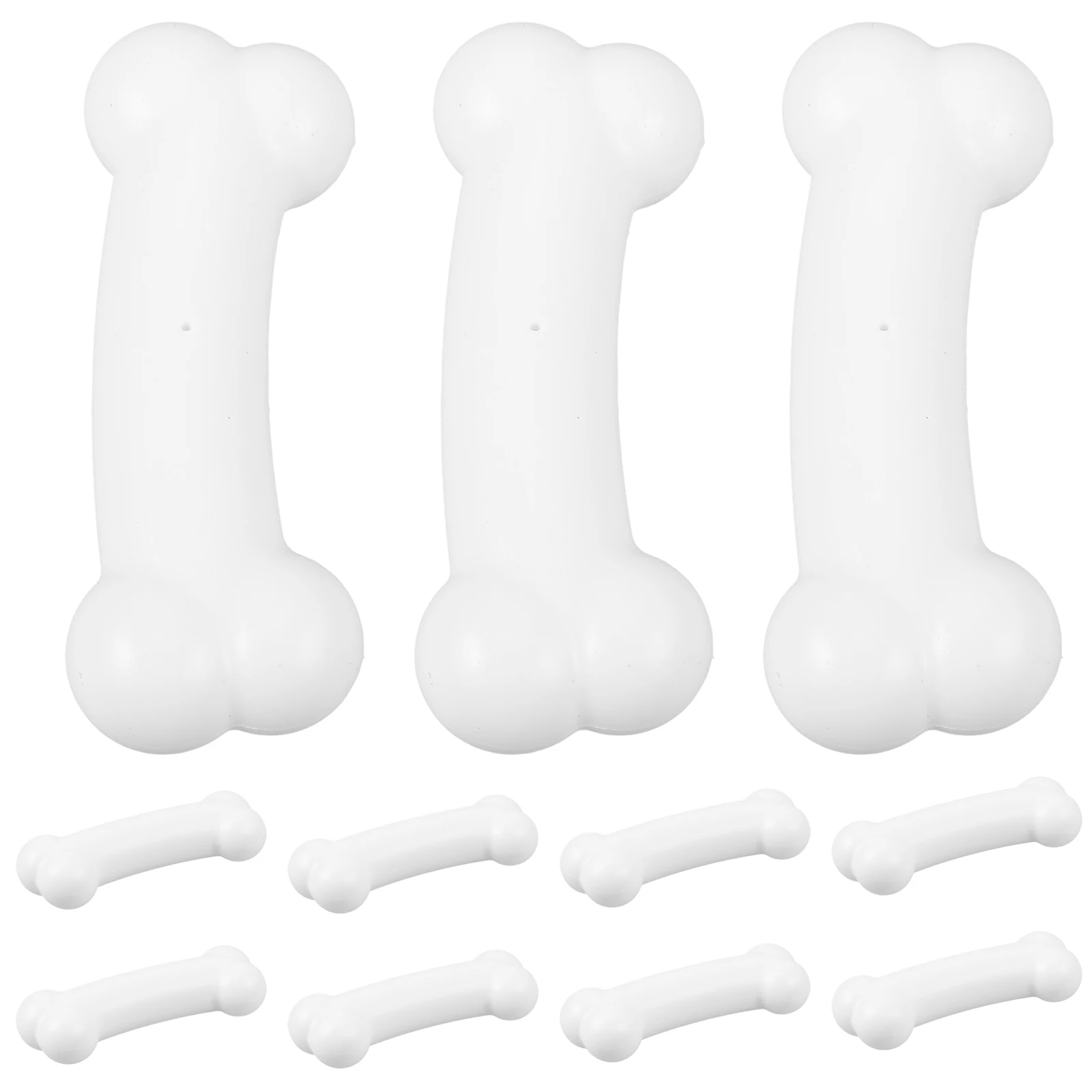 50-delige botten gesimuleerde rekwisieten nep Halloween decorbenodigdheden wit voor desktop kleine simulatie