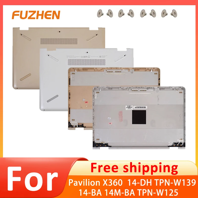 98% ใหม่สำหรับ Pavilion X360 14-DH TPN-W139 14-BA 14M-BA TPN-W125 ฝาหลังจอ LCD/เคสด้านล่าง