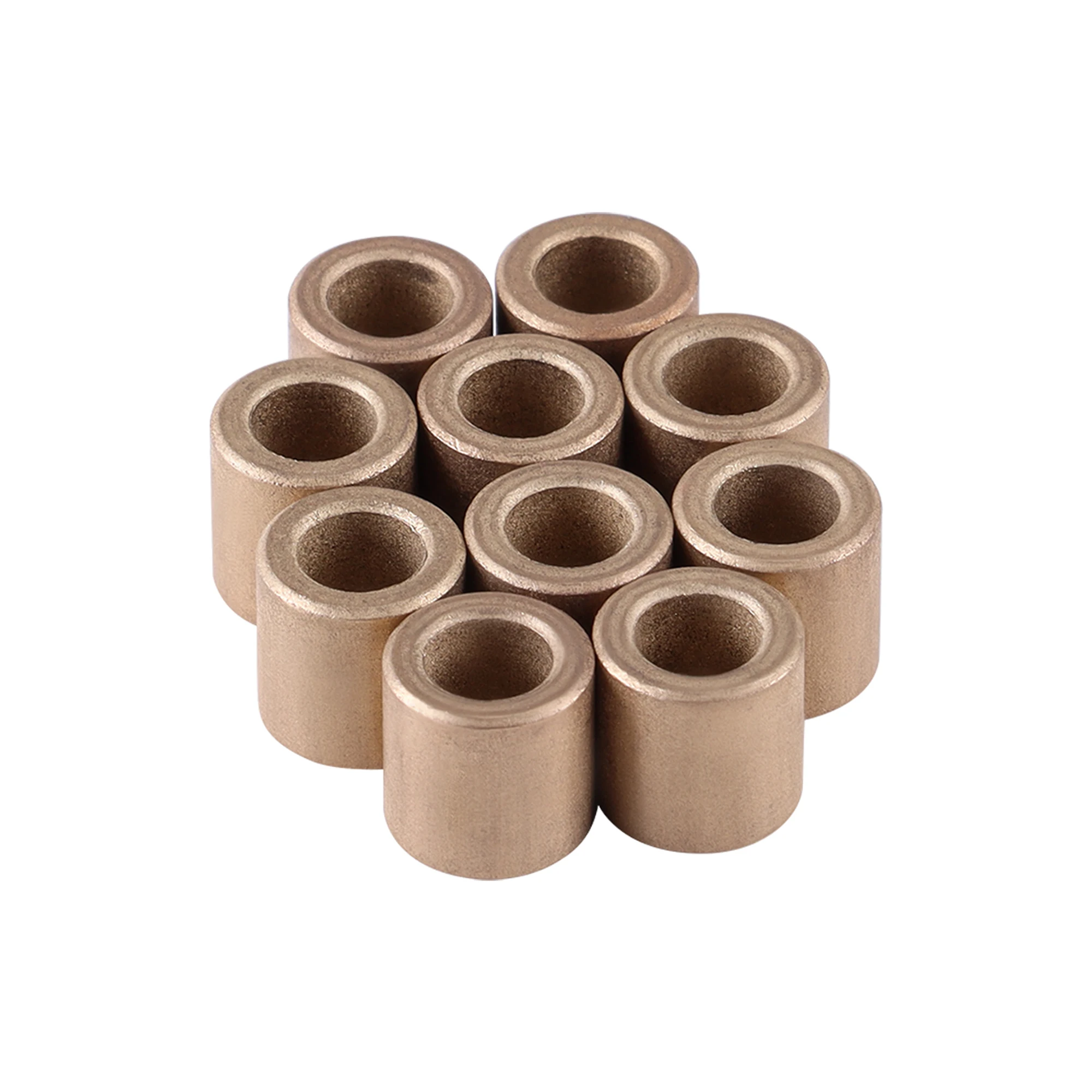 10PCS Inner Diameter 6mm Height 10mm Brass Bushing Copper Base Bearing Shaft Adapter Sleeve Small Bushing