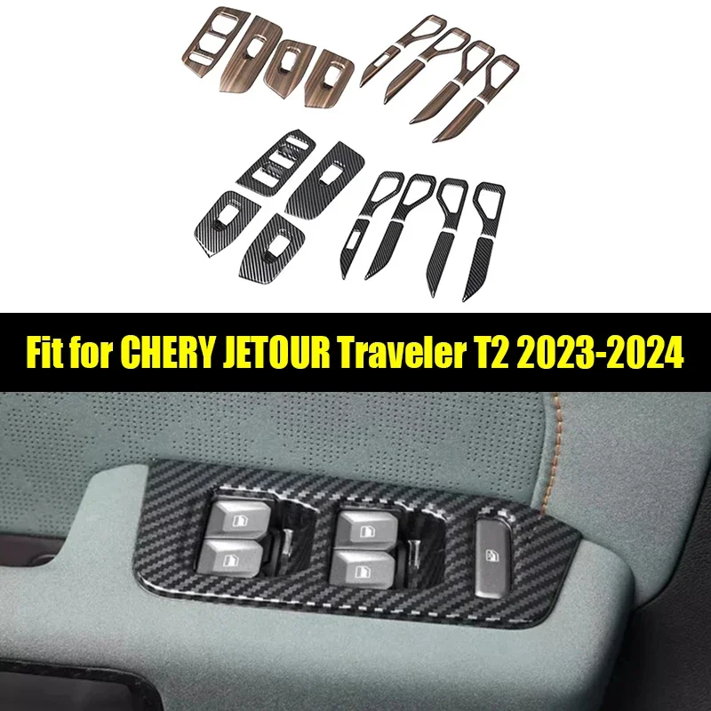 

Car Glass Switch Panel Armrest Panel Sticker Fit for CHERY Jetour Traveller T2 2023 2024 Car Decorative Sticker Interior Parts