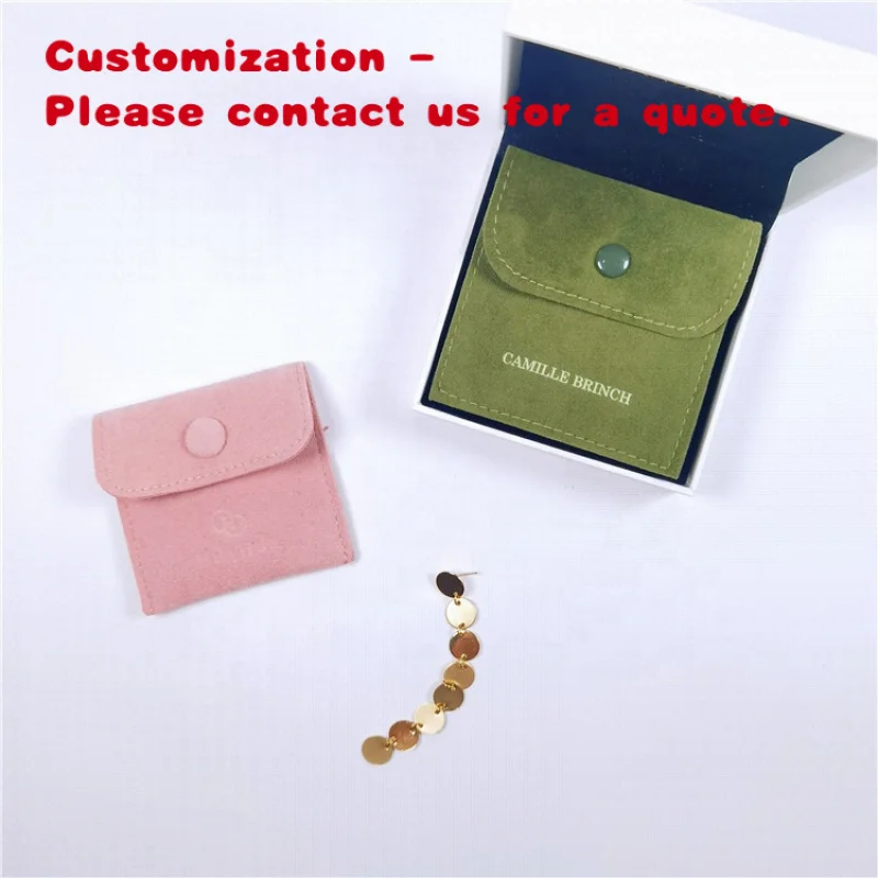 

Изготовленная на заказ бархатная кожаная сумка-конверт с принтом на пуговицах, сумка для упаковки ювелирных изделий