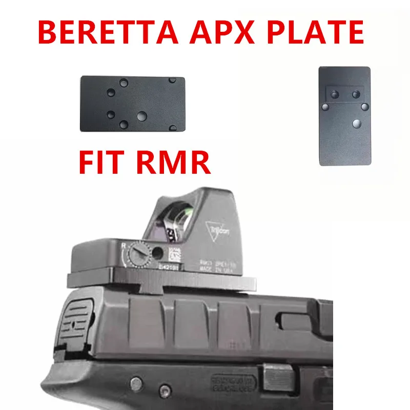 Metal Optic Red Dot Mount Plate for Beretta APX Full Size Compact Fit RMR Sentry Optics Frenzy 1x22x26 Tactical Base Not fit A1