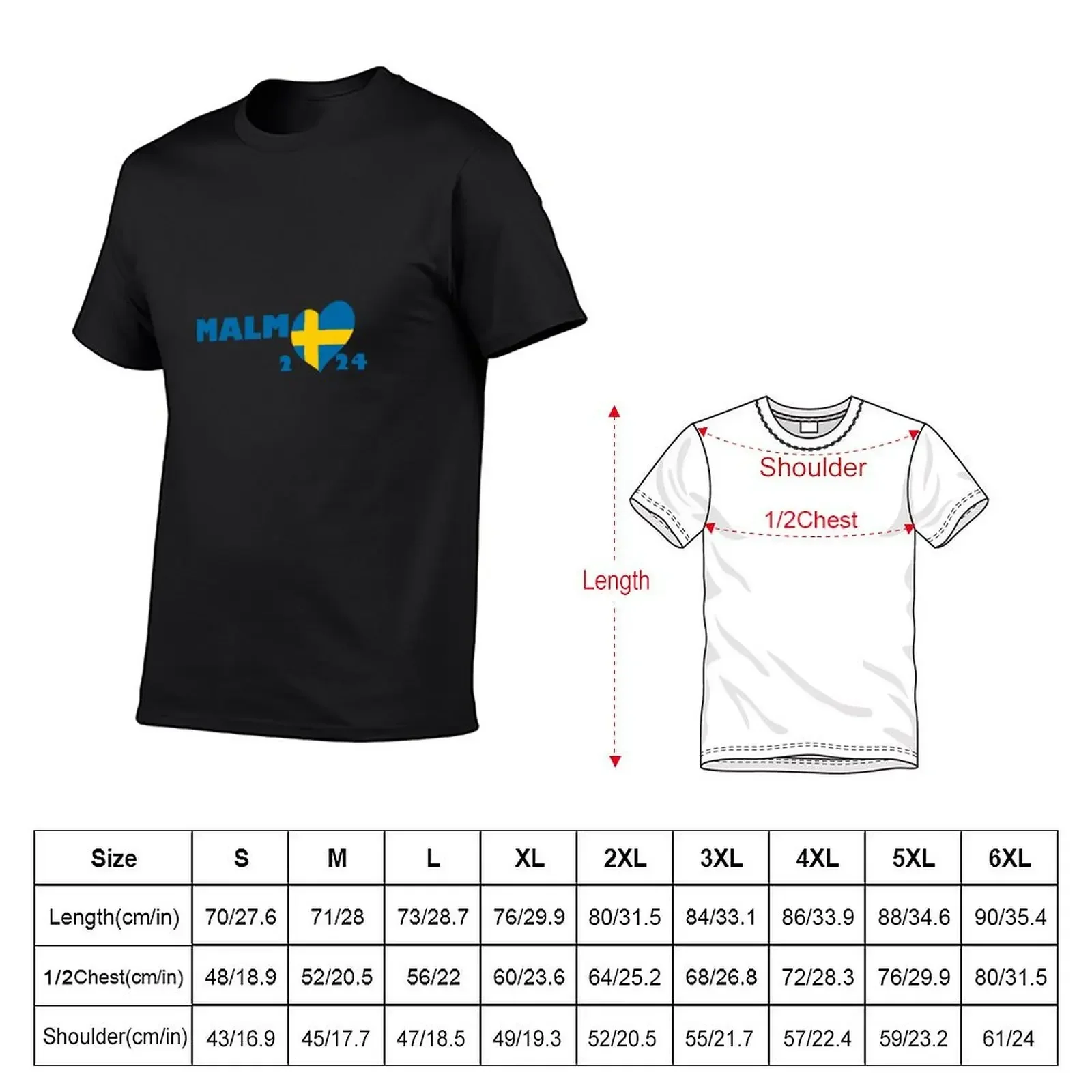 Malmo 2024 Eurovision T-Shirt sweat korean fashion quick-drying funny t shirts for men