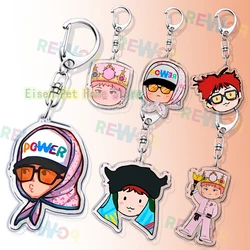 Creative K-pop Gift Keychain Korean Style Keyrings for Accessories Bag Key Chain Ring Jewelry Singer Cartoon BD Fans Gifts