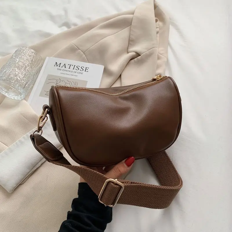 

Fashion Bag New Small Shoulder Bags for Women 2023 High Quality Solid PU Leather Crossbody Female Luxury Messenger Bag E769