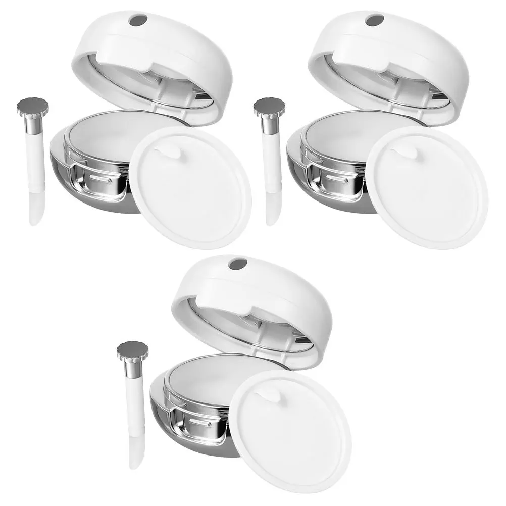 Contenedores con espejo, Mini tarros para brillo de labios, productos de belleza DIY, almacenamiento de plástico pequeño portátil para cremas, 3 uds.