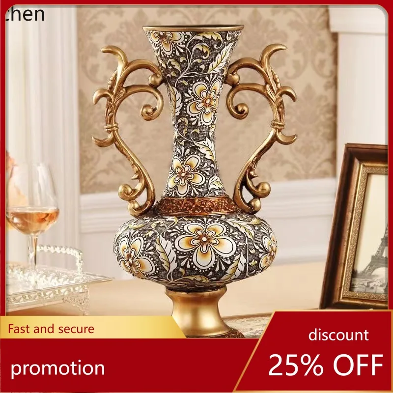 

HXL Home Decor Vase Ornament Resin Decorative Ornament Flower Vase