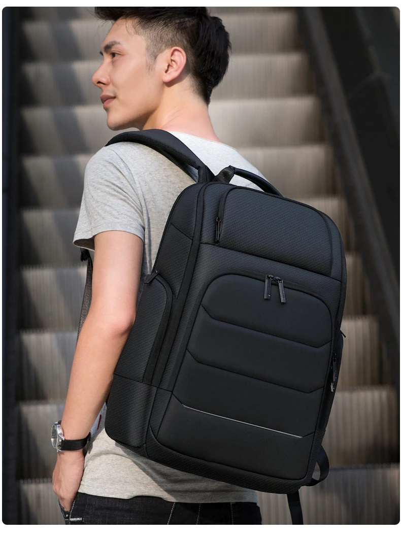 Fenruien Waterproof Backpacks USB Charging School Bag Anti-theft Men Backpack Fit 15.6 Inch Laptop Travel Backpack High Capacity