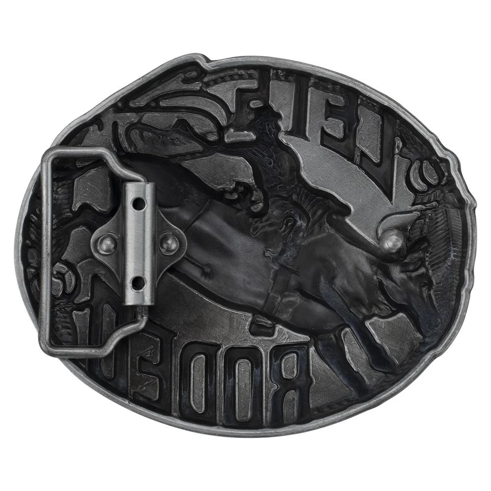 Rodeo Belt Buckle Matador Running of The Bulls