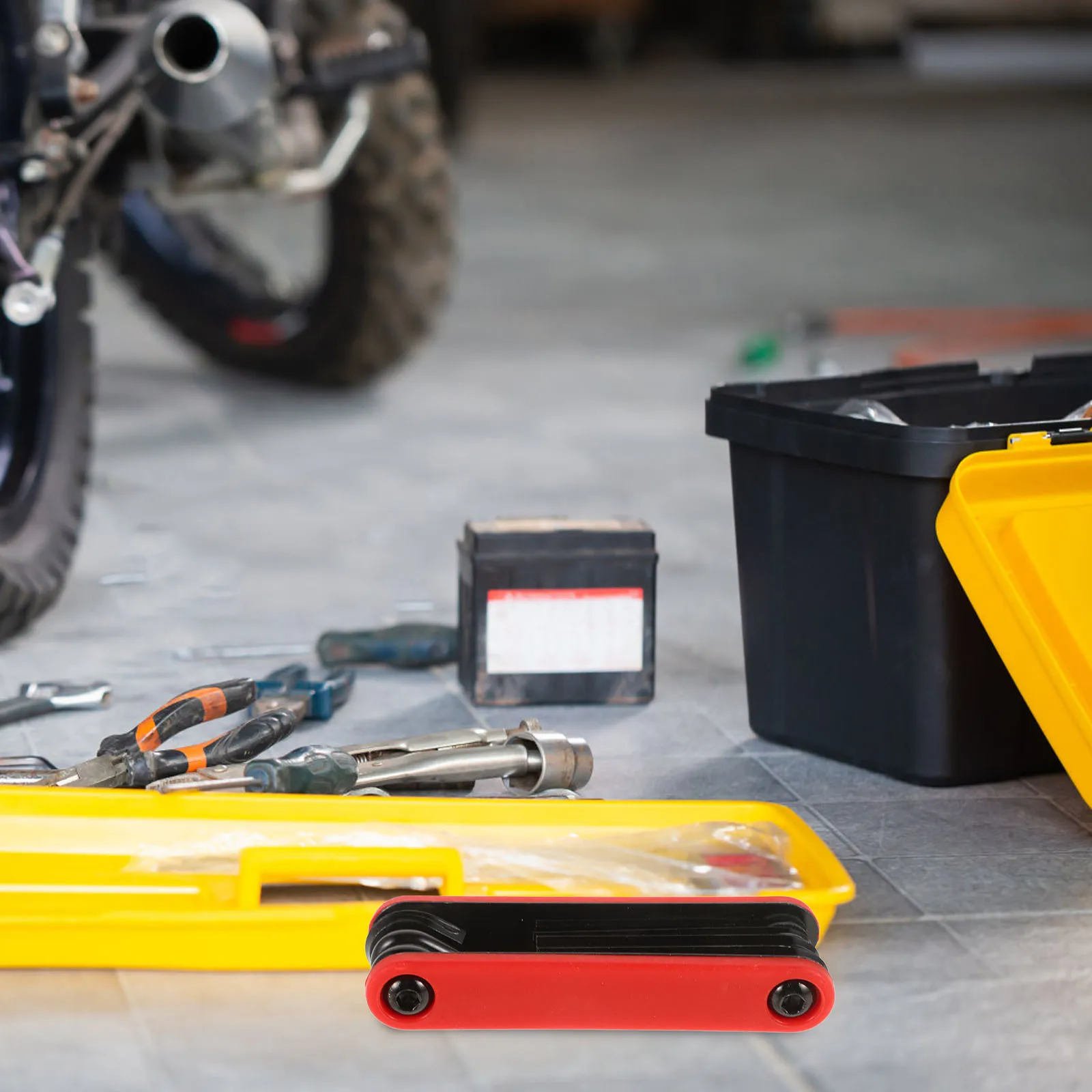 

1Set Folding Combination Bike Repairing Tool Inner Hexagon Repair Spanner Wrench Portable Multifunction Outdoor Bike Repair