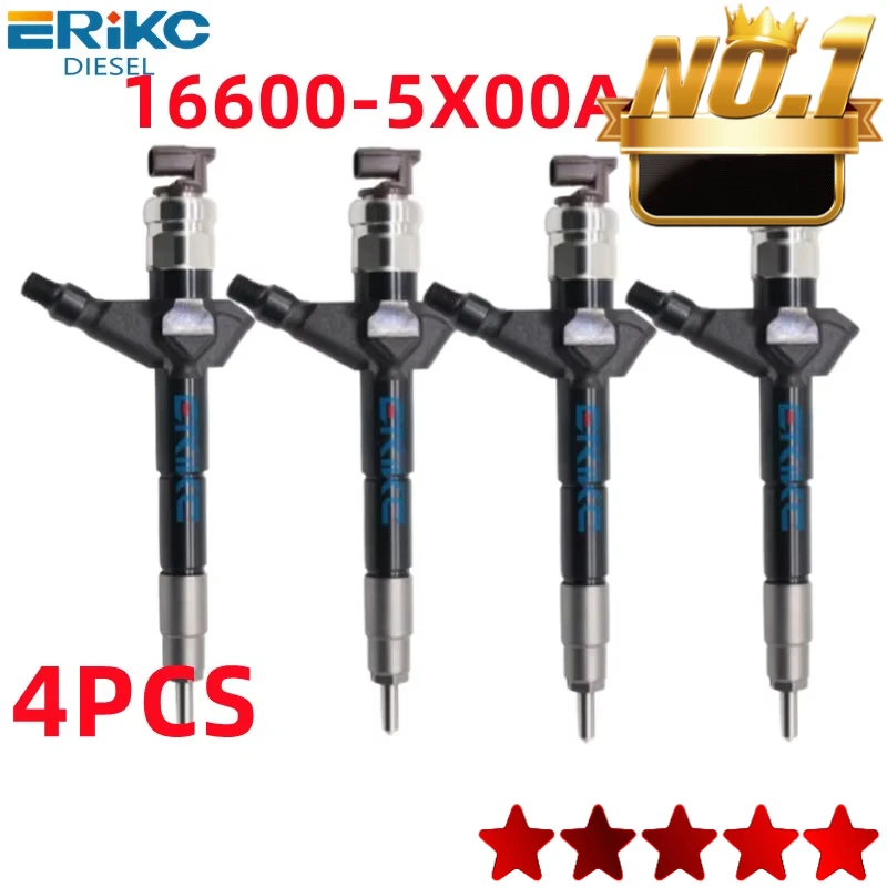 16600 5X00A For Nissan Murano/Navara/Pathfinder 2.5d Diesel Nozzle 16600-5X00A Common Rail Injector 166005X00A 4 PCS ORLTL
