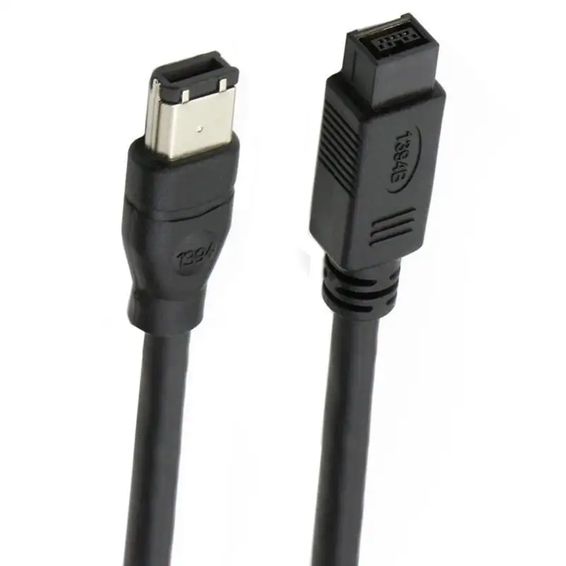 Firewire IEEE 1394 Adapter Cable 6 Pin to 9Pin Plug Cable for Connecting Printers Scanners Hard Drive