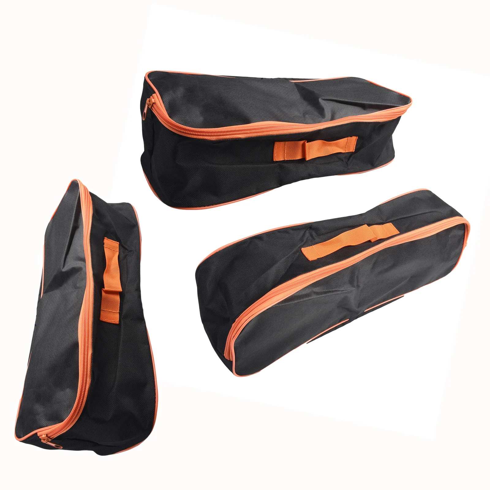 3PCS Chain-Closure Polyester PVC Pouch for Vacuum Cleaner Tools Featuring Handle and Compact Foldable Factor 3PCS