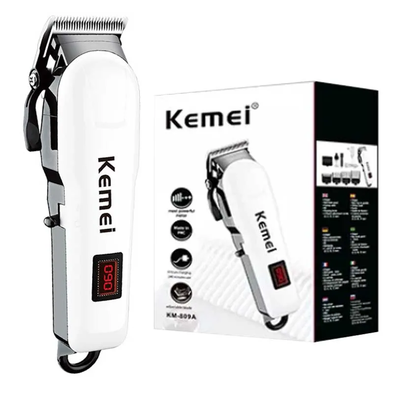 Kemei Professional Hair Clipper Adjustable Hair Trimmer For Men Eelectric Powerful Beard Rechargeable Hair Cut Barber Machine