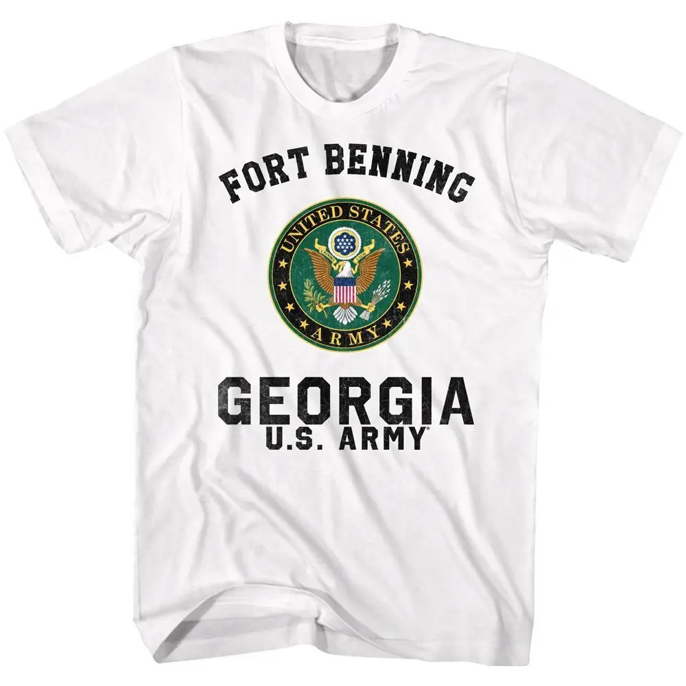 US Army Ft Benning White Brands Shirt