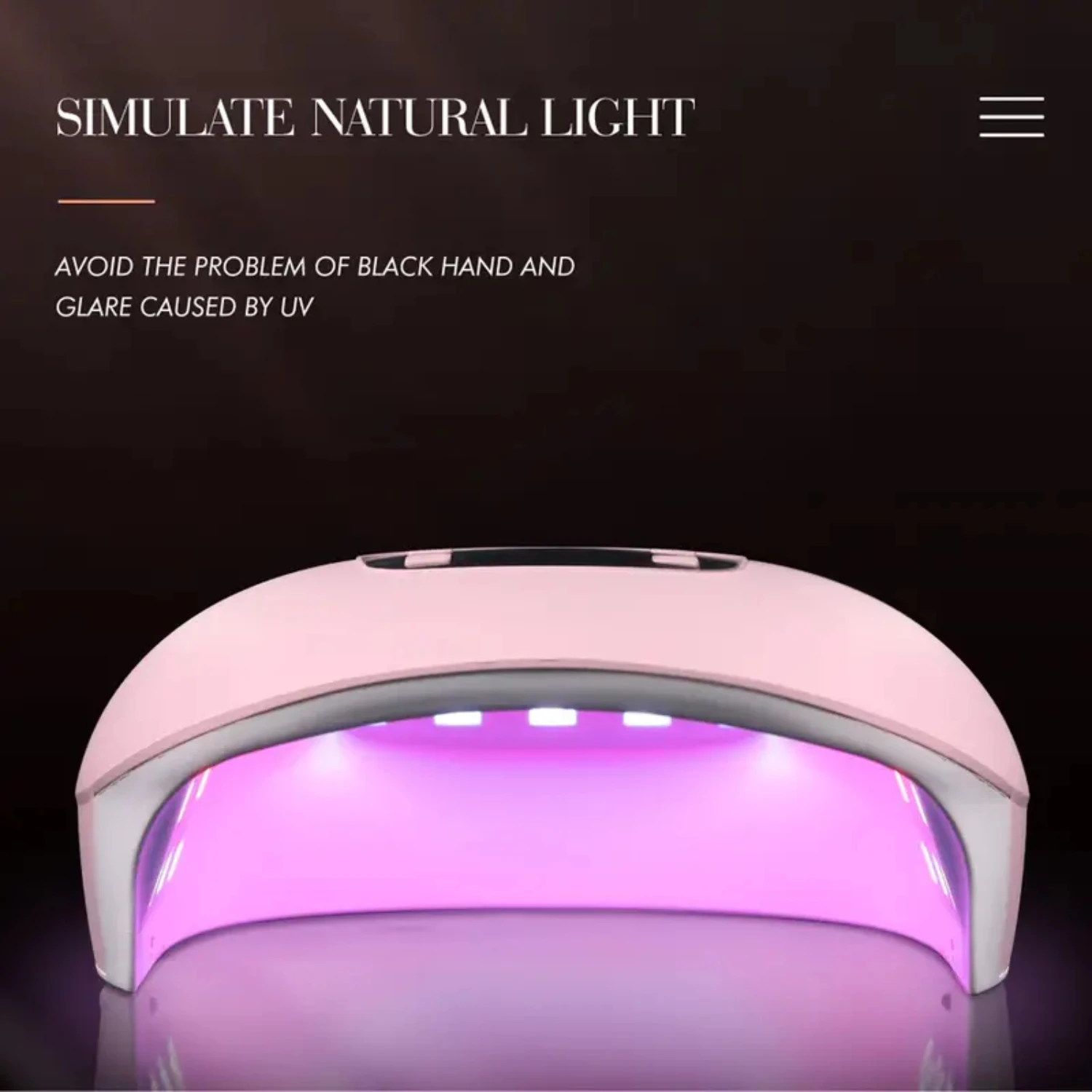 مصباح تجفيف الأظافر LED صغير خفيف الوزن بقدرة 60 وات، شحن USB، مصباح مانيكير مستشعر للحركة للاستخدام المنزلي - مثالي لعلاج الأظافر