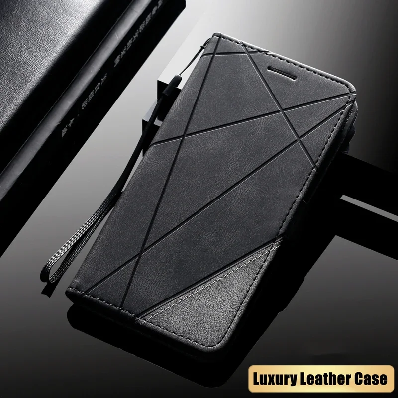 Leather Case For Xiaomi 13T 11T 12T 14 13 Mi 10T 9T 11 Lite 5G NE Poco C65 F5 M5s F3 X3 X4 F4 M3 M4 X5 X6 M6 Pro Flip Case Cover