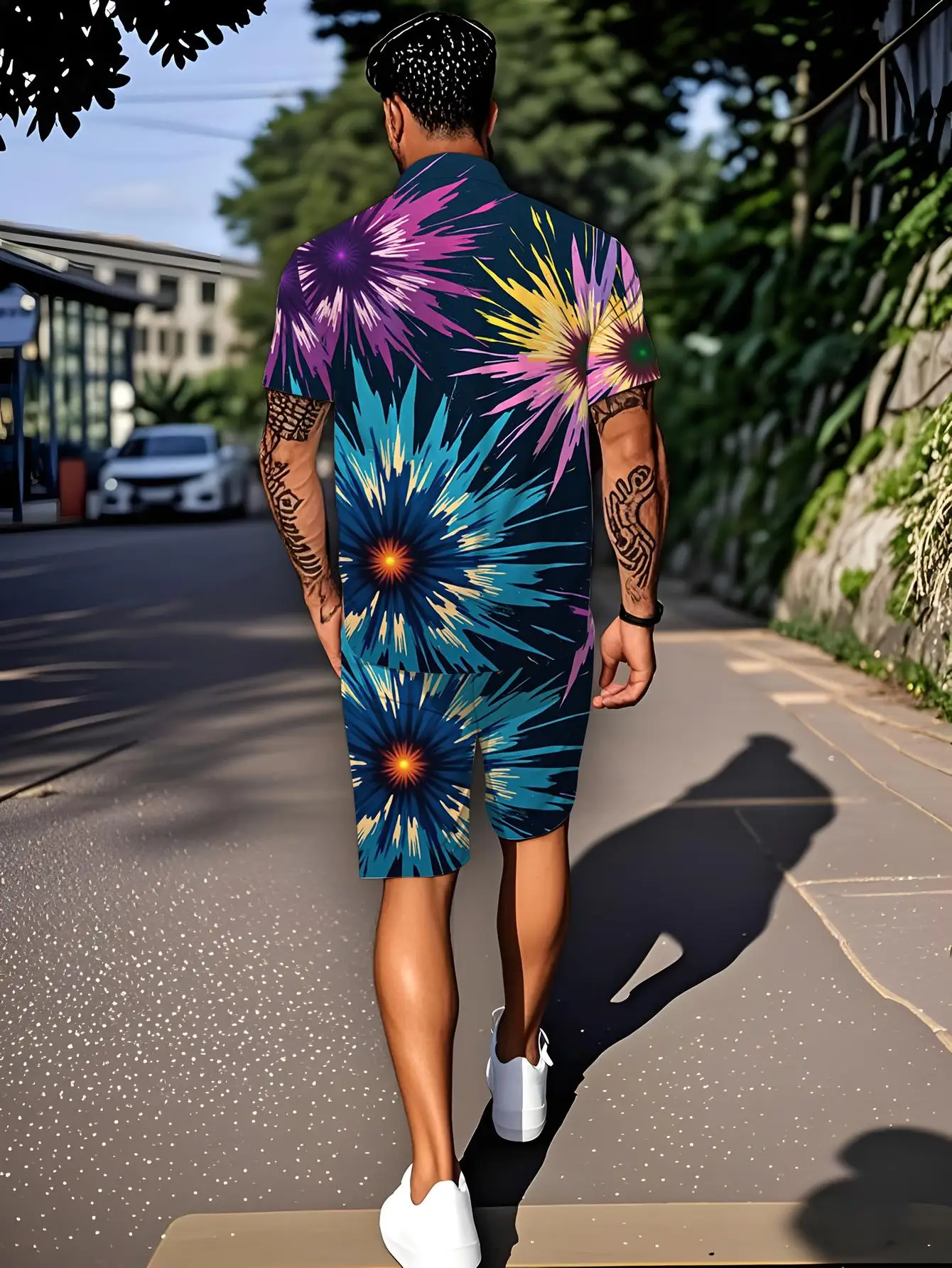 

Men's Shirt Sets 2026 Spring/Summer 3D Printed jogging suit Graphic men's tracksuit Suit for man men's chandals sets for men