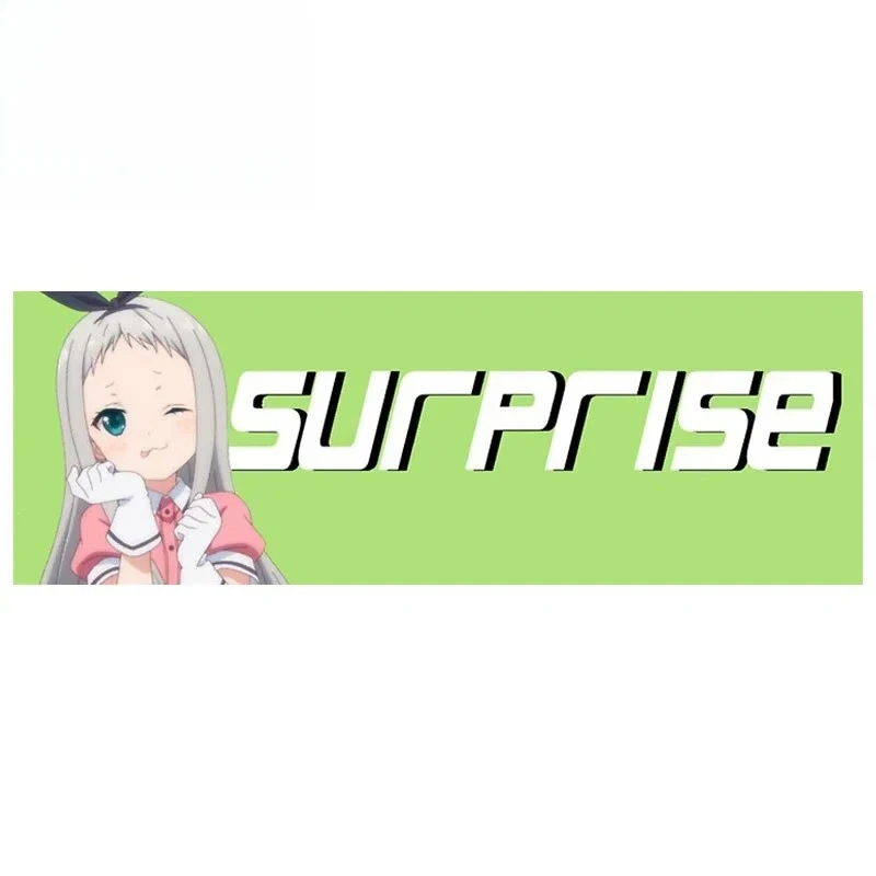 15X5.2cm Hideri Kanzaki Strip Car Sticker Anime  Decal  Window Trunk Decoration Surprise Stickers PVC KK