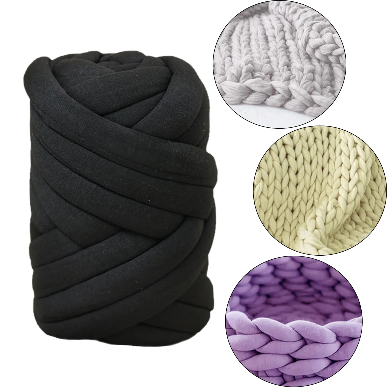 1.5kg Chunky Yarn 295inch Dia 2.5cm Tube Giant Yarn Washable Jumbo Tubular Yarn Weight Yarn for DIY Cushion Tapestry Baskets