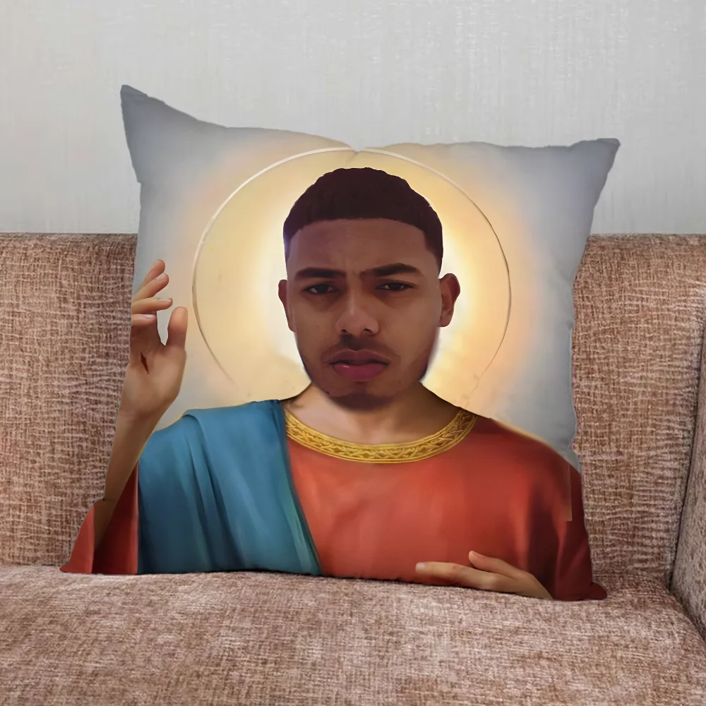Rapper Singer M-Myke Towers Pillow Case For Home Bedroom Car Office Decoration Living Room Sofa Cushion Cover Suitable