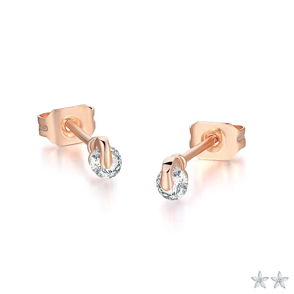 Little Crystal Piercing Ear Stud Earrings For Women Cute Small Zirconia Helix Daith Earing For Female Accession Fashion Jewelry