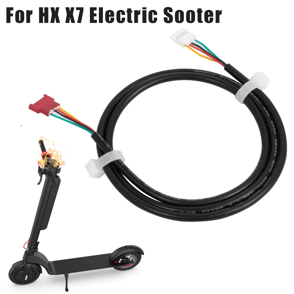 Electric Scooter Connection Cable Flame Retardant for HX X7 Kick Scooter Wires Harness Upgrade Spare Part Controller Wire Parts