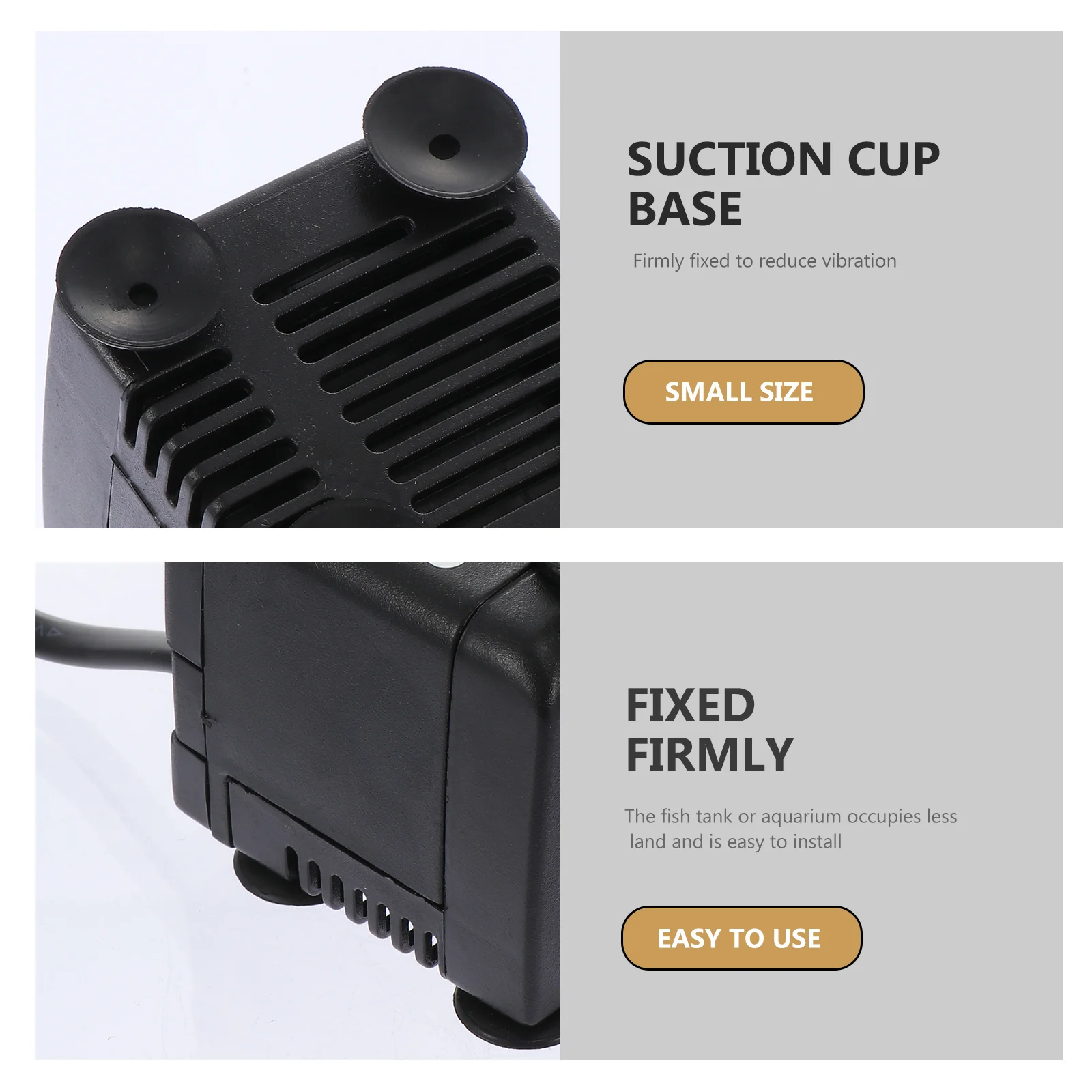 

1Pcs Submersible Water Pump Black Aquarium Fish Tank Accessory Eu Plug Quiet Mini Fountain Pond Pump Garden Circulation Suction