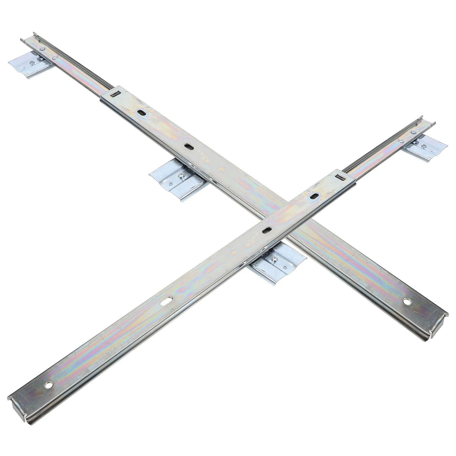 

1Set Keyboard Slide Steel Side Mount Durable Track Rail Replacement Guide for Keyboard Tray Drawer Cabinet Furniture Use