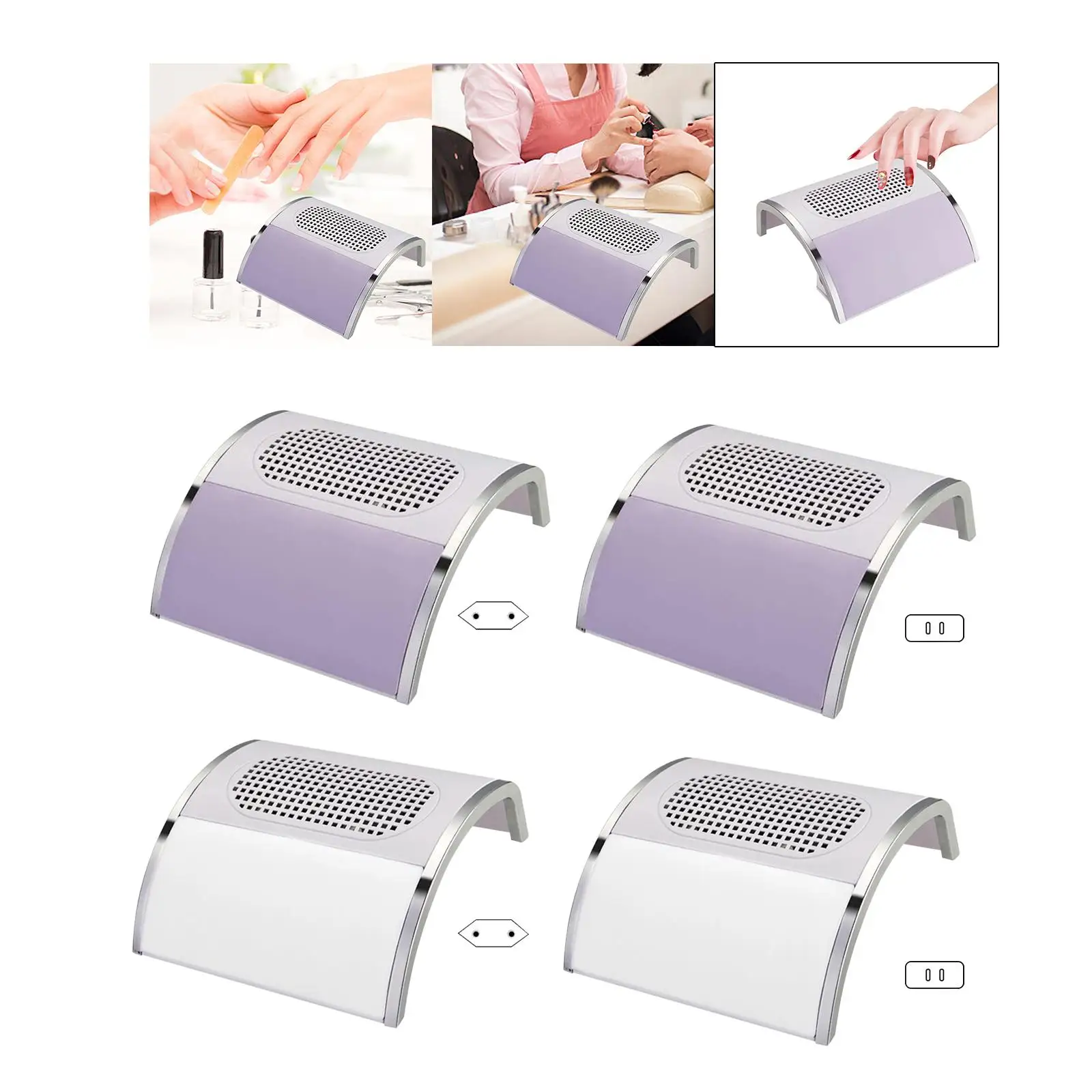 Coletor de pó para unhas 80W, ferramenta para arte em unhas, ventilador de polimento, aspiradores para salão de beleza, uso doméstico