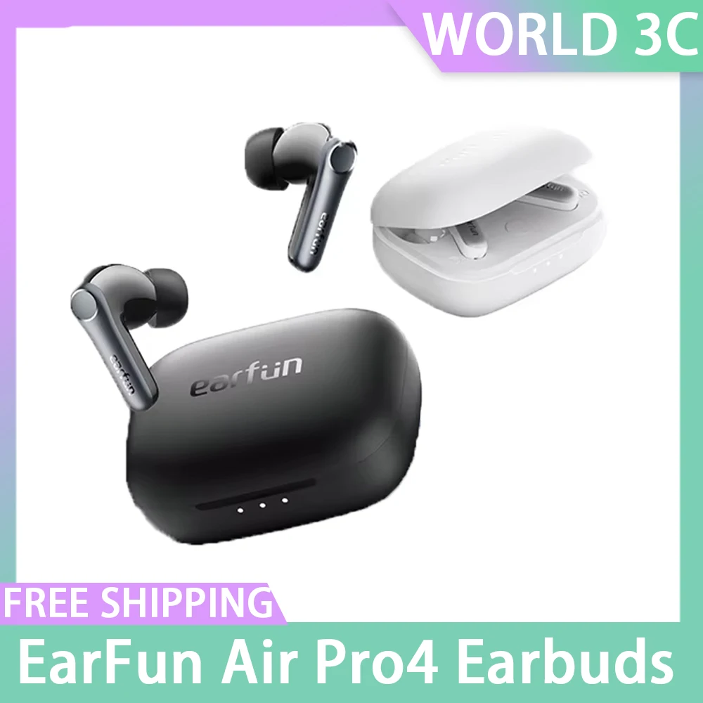 

EarFun Air Pro4 Wireless Earbuds In-ear Active Noise Reduction HI-FI Bluetooth 5.4 Earphone E-sports IPX5 Custom Gamer Gift