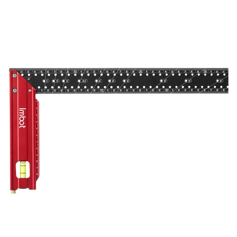 Woodworking Square Ruler Marking Gauge Scribing Ruler Precision Ruler Multifunctional Aluminum Alloy Carpenter Ruler Woodworking