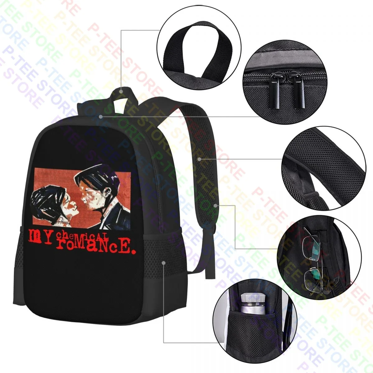 My Chemical Romance Sweet revengemochila de gran capacidad, bolsa de libros para correr al aire libre