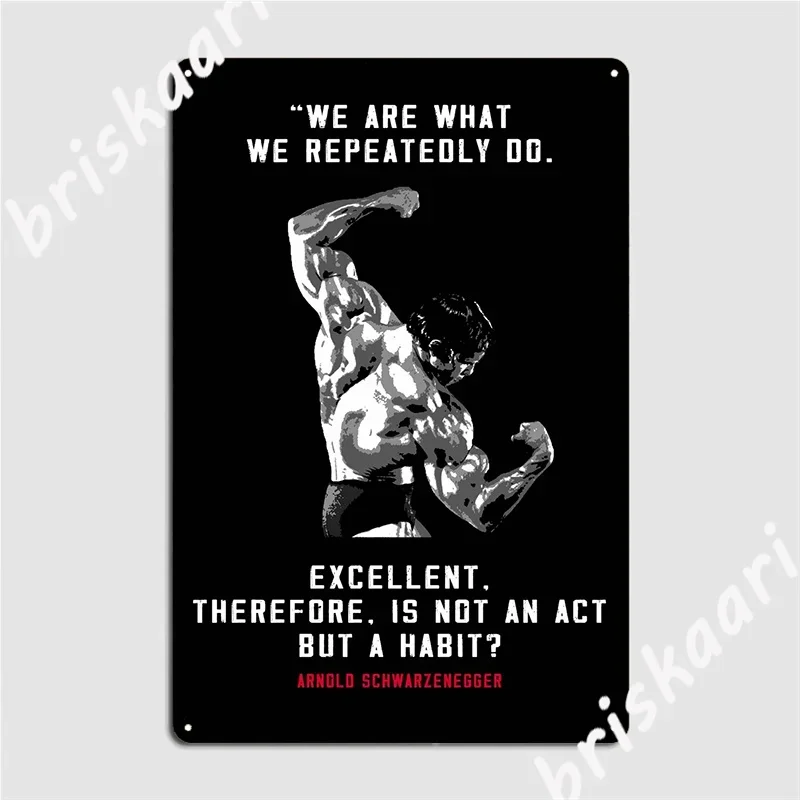 Arnold Motivation Poster Metal Plaque Mural Painting Wall Customize Pub Tin Sign Poster