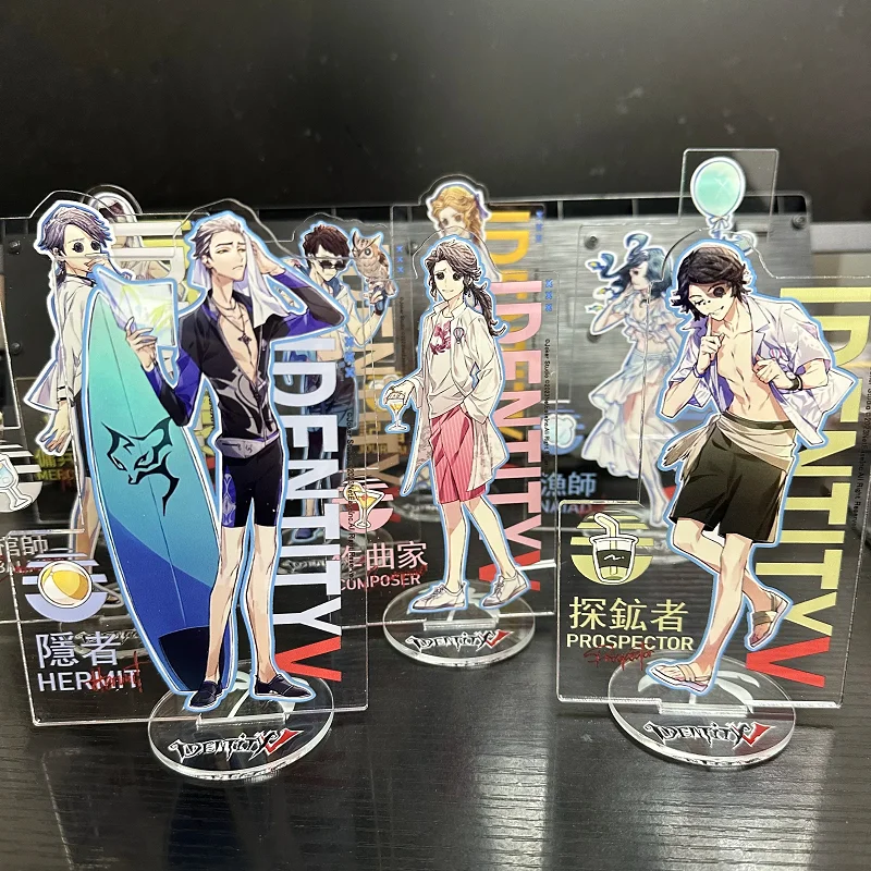 Hot Anime Identity Ⅴ Figures Alva Lorenz Acrylic Stands Naib Subedar Aesop Carl Character Model Fans Christmas Gifts 15CM