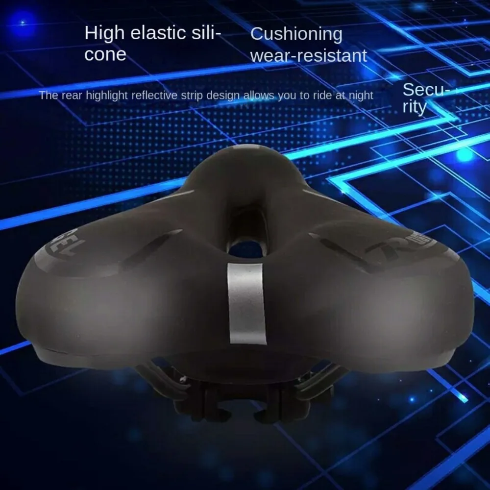 

Universal Breathable Bike Saddle PU Leather Soft Bicycle Saddle Anti-skid 3D Bike Seat Cushion Outdoor Cycling