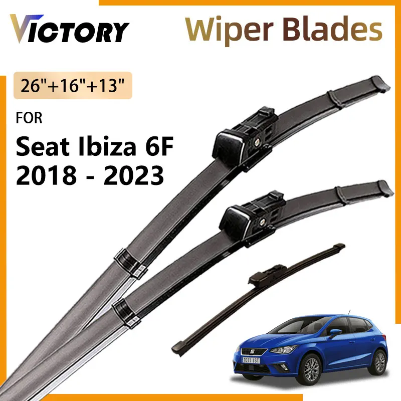 Front Rear Wiper Blades For Seat Ibiza 6F Mk5 2018 - 2023 2022 2021 2020 2019 Windshield Windscreen Window Brushes 26