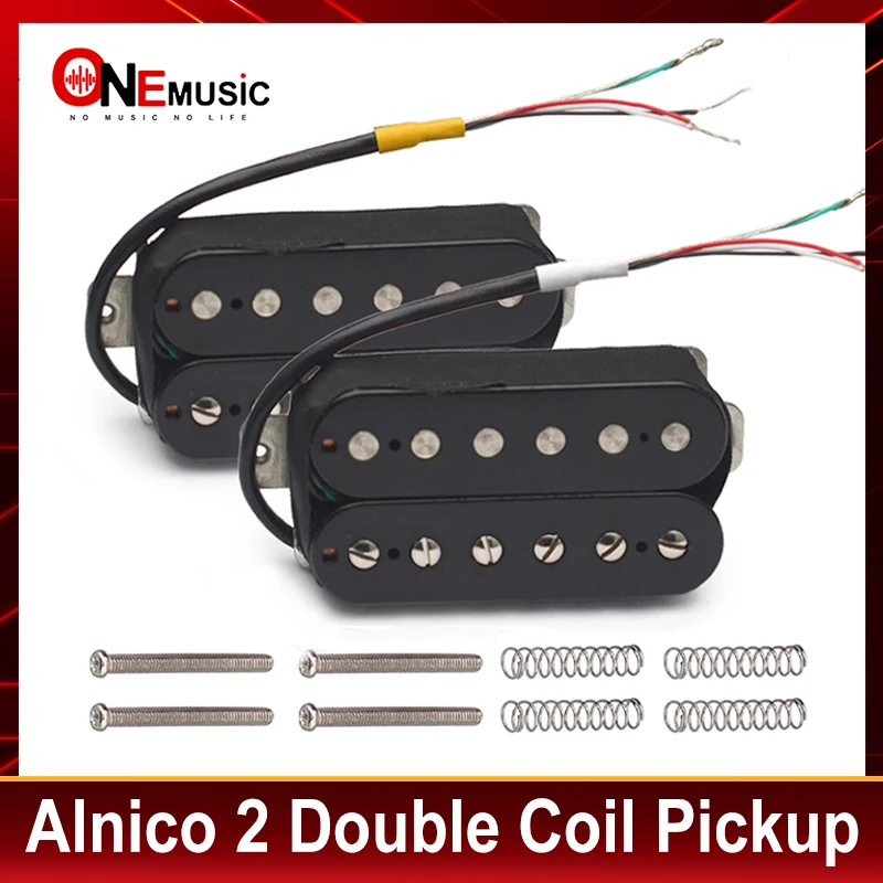 Alnico 2 Electric Guitar Pickup N-50 7-8K/B-52 8-9K Humbucker Alnico II Pickup Double Coil Pickup Guitar parts Black