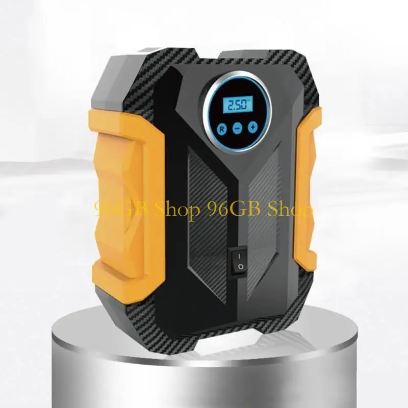 96GB Digital Tire Inflator Electric Pump Shut Off Feature Portable Air Compressor